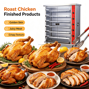 Four à rôtisserie électrique commercial en acier inoxydable pour poulet entier, avec moteur, pour usage domestique et en restaurant - Product Image 5