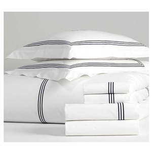 Ricamato 100 <span class=keywords><strong>cotone</strong></span> migliore letto gruppo di fogli egiziano hotel forniture pianura 100% <span class=keywords><strong>cotone</strong></span> egiziano lenzuolo <span class=keywords><strong>set</strong></span> queen size - Product Image 3