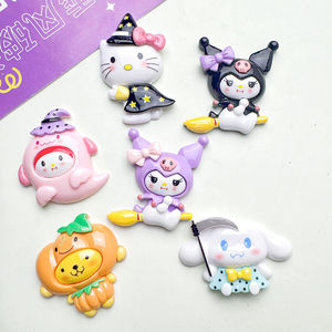 เคสยางเรซินน่ารักลายฮาโลวีนนักมายากลลูกแมวเครื่องเก็บเกี่ยวกระต่ายน่ารักตกแต่งด้วยมือแบบ DIY เคสโทรศัพท์ใส่อุปกรณ์เสริมผม - Product Image 5