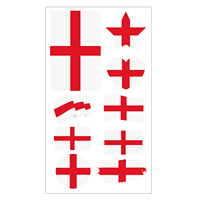 Tatouages temporaires du drapeau national du Maroc, drapeau du monde, kit de tatouages temporaires améliorés pour les fans de sport