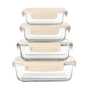 Hot bán và bán buôn thân thiện với môi Glass container thực phẩm với màu sắc khác nhau có nắp đậy lò vi ba ăn trưa Box sets với biểu tượng tùy chỉnh - Product Image 4