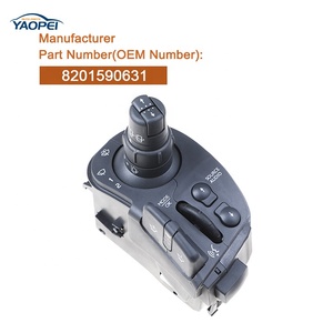 Commutateur combiné de colonne de direction 8201590631 pour <span class=keywords><strong>Renault</strong></span> Clio MK3 KANGOO <span class=keywords><strong>MODUS</strong></span> 2004-2012 - Product Image 2