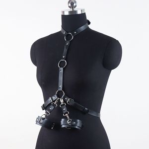 Hot-selling European and American style leather performance costumes, best-selling <b>waist</b> <b>chains</b> and leather accessories, sexy - Product Image 2