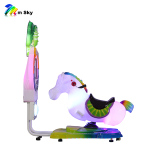M SKY Crazy Horse 3D Fiberglass Racing Horse Machine <span class=keywords><strong>de</strong></span> jeu vidéo à monnayeur pour enfants avec écran LCD 17 pouces certifiée CE pour KA-150 - Product Image 3
