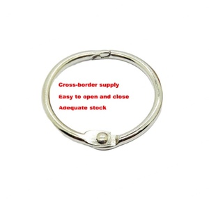 1.2 Inch Nickel Plated Metal <b>Book</b> Binder Rings Loose <b>Leaf</b> Color <b>Book</b> Rings - Product Image 1