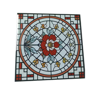Panneaux de vitraux imprimés UV pour plafond de mosquée, panneaux de verre coloré imprimé soyeux, trempé et stratifié pour la décoration