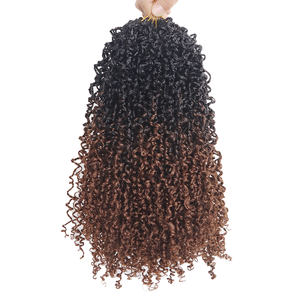 Pre looped Yanky Twist Crochet Hair Bohemian Spring Mini Twist Short Crochet Hair Boho Crochet Trenzas Estilos de cabello Yanky Twist - Product Image 2