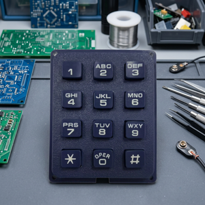 Moldes Numéricos 3*4 para Teléfono, Panel de Control con Teclado de Plástico, Kit de Botones, Carcasa, Equipo de Telecomunicaciones, Modelo GR623 - Product Image 3