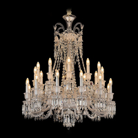Lustre moderne de luxe en cristal de Murano, forme florale, élégant, grande taille, pour hôtel, banquet, restaurant, hauteur réglable