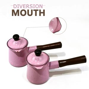 ชุดกาแฟเคลือบสไตล์หรูหรา,ชุดถ้วยกาแฟตุรกีที่อุ่นกาแฟ - Product Image 2