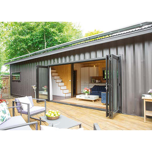 Kits portátiles de cabaña de troncos para el hogar de 20 pies Casa de barco prefabricada de fibra de vidrio LISTA DE China Venta de casa en el lago - Product Image 4