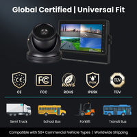 JMK IP69K Alüminyum 4G GPS WiFi AI ADAS BSD DMS Döngü Kayıtlı 10 İnç IPS 8 Kanallı 1080P HD Dokunmatik DVR Monitör Kamyon Otobüs Karavan Filo için
