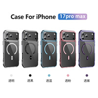 Casing Ponsel Kristal Transparan Anti Benturan dengan Pengisian Daya Magnetik Nirkabel untuk iPhone 17 Air Pro Max 16 SE Plus 15 14 13 12 11