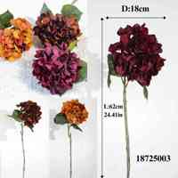 Fabricant Nouvelle Arrivée Vraie Toucher Fleurs Fleur Artificielle pour la Décoration d'Événements Fleur d'Hortensia en Soie Artificielle