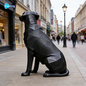 Скульптура собаки породы грейхаунд в натуральную величину из бронзы, пара, для украшения сада и газона, ручная работа, металлическое искусство - Product Image 5