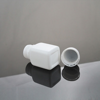 30ml en plastique blanc pharmaceutique carré pilule médecine bouteille vide Rectangle capsule emballage avec bouchon à vis inviolable