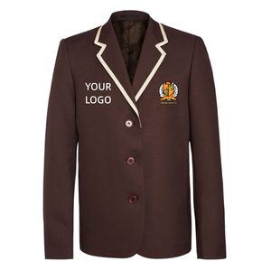 Venta al por mayor precio barato uniforme de la escuela secundaria <span class=keywords><strong>blazer</strong></span> con insignia de color azul marino de talla grande trajes de los hombres <span class=keywords><strong>blazer</strong></span> - Product Image 3
