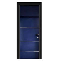 Porte d'entrée en acier galvanisé de sécurité électrostatique de haute technologie pour maison de luxe au Nigeria, avec multiples verrous