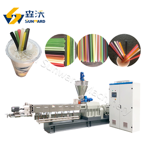 Nouvelle extrudeuse de pailles de blé à boire industrielle automatique de 75mm Machine de fabrication de paille de riz - Product Image 5