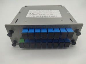 Nhà sản xuất bán LGX Cassette loại 1x16 PLC quang Splitter Naked <span class=keywords><strong>Modular</strong></span> khay sợi quang thiết bị FTTH quang Splitter - Product Image 2