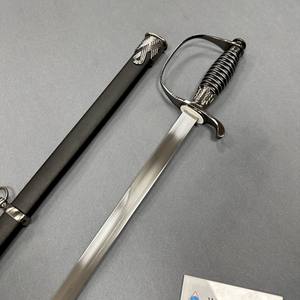 سيف قيادة معدني مزخرف مجموعة سيف شرف حارس رفع علم احتفالية سيف فارس أسود من القرون الوسطى الماسونية سيف تمبلر - Product Image 3