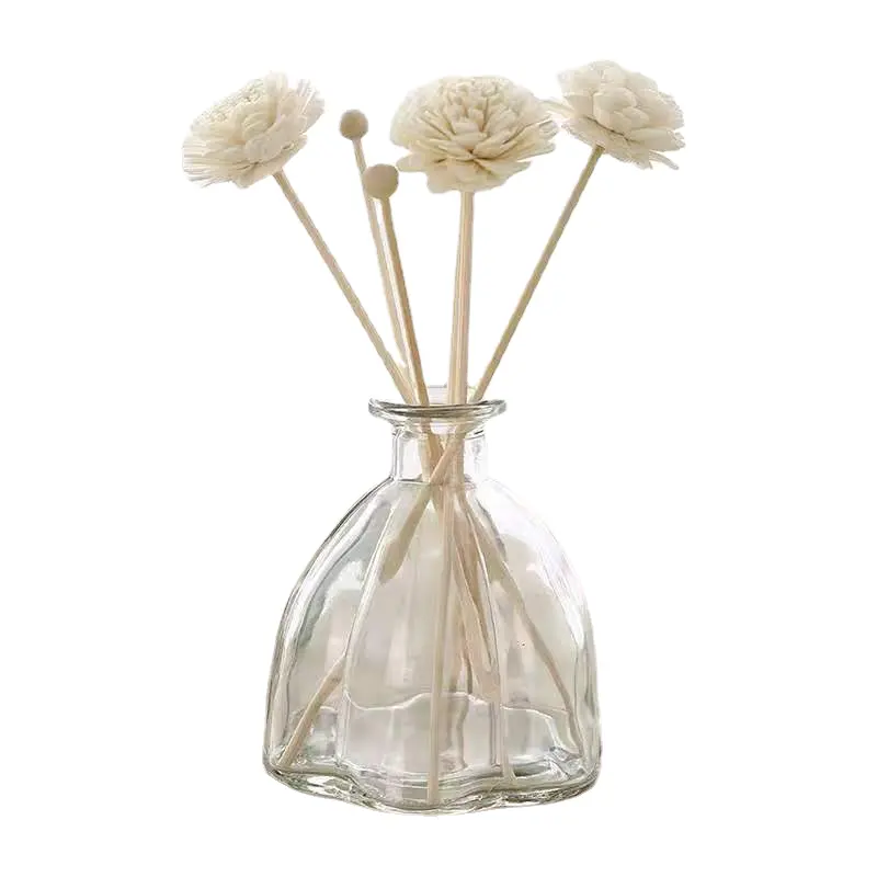 Linuo bottiglia di aromaterapia di vetro vuoto bastoncini di fiore essiccati diffusore di olio essenziale di profumo per la casa artigianale vaso decorativo