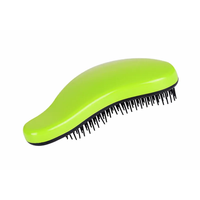 Brosse à cheveux démêlante antistatique en nylon et plastique avec coussin de ventilation, manche magique ionique et logo personnalisé