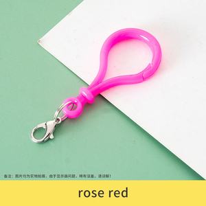 PE1024 수제 아크릴 플라스틱 랍스터 걸쇠 이중 루프 매달려 열쇠 고리 DIY 액세서리 보석 결과 - Product Image 4