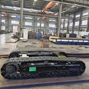 광산 코어 오거 물 우물 드릴링 장비 크롤러 건설 기계 장비 부품 용 OEM 강철 고무 추적 하부 구조 - Product Image 5