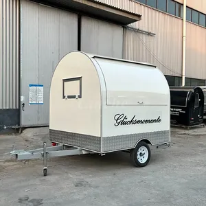 Chariot de restauration mobile électrique pour hot-dogs et café, conforme aux normes allemandes, pour la vente de snacks en extérieur, avec certification CE - Product Image 3