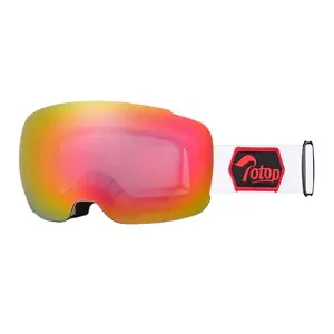 OTG设计无框滑雪护目镜定制运动太阳镜磁极化镜片滑雪板护目镜男士osculos De Sol