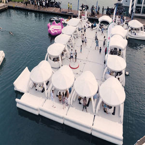 Plataforma de muelle flotante Balsa Isla flotante inflable para fiesta en la piscina Isla flotante <span class=keywords><strong>Cabana</strong></span> inflable - Product Image 1