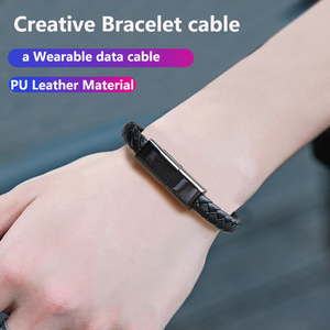 <span class=keywords><strong>C</strong></span>âble de charge portable en cuir PU de 22,5 cm, <span class=keywords><strong>USB</strong></span> <span class=keywords><strong>vers</strong></span> Type <span class=keywords><strong>C</strong></span> <span class=keywords><strong>Micro</strong></span> <span class=keywords><strong>USB</strong></span>-<span class=keywords><strong>C</strong></span>, bracelet de charge portable - Product Image 3