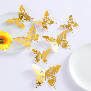 3 Packs Scrapbook Laser Butterfly Stickers – Golden Holographic, Shiny Floral Decals For Journals, Cards, Crafts (60 Pieces) - View #7