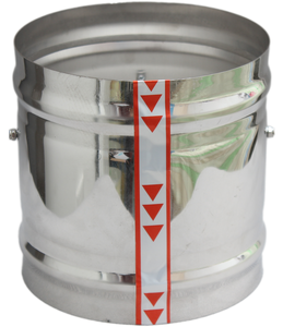 Amortisseur de conduit HVAC <span class=keywords><strong>clapet</strong></span> anti-retour en acier inoxydable diamètre <span class=keywords><strong>100</strong></span> mm <span class=keywords><strong>clapet</strong></span> anti-retour - Product Image 2