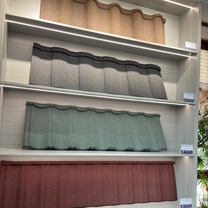 Tuiles de toiture décoratives revêtues de pierre <span class=keywords><strong>Tudor</strong></span> en acier galvanisé Tuiles métalliques - Product Image 2