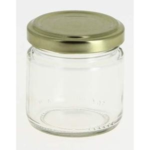 FRASCO DE VIDRIO TRANSPARENTE DE 10 CL CON TAPA - Product Image 1