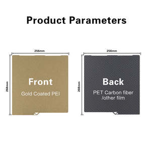 Nouvelle plaque de construction ONSUN de haute qualité pour imprimante 3D Anycubic Kobra Combo 256*268mm Plateforme d'impression en acier à ressort flexible chauffée - Product Image 1