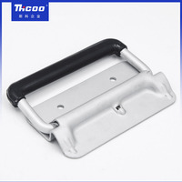 Poignée de porte moderne à ressort en aluminium pour boîte à outils, montage encastré en surface, installation facile pour flight case et boîte de présentation