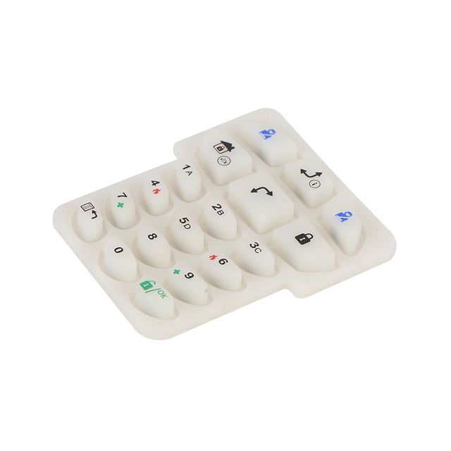 Custom Design Conductive Pill PU Coating Silicone Button Keypad for Remote