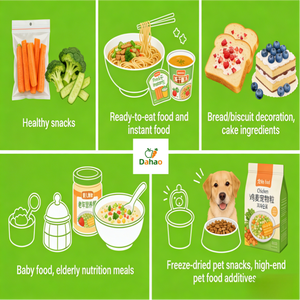 Okra lyophilisée en gros, en morceaux, saine, pour la perte de poids, croustillante, nutritive, déshydratée, collation de légumes lyophilisés - Product Image 5