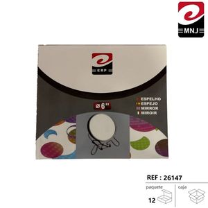 Specchio con Cornice in Vetro da 6 Pollici ESPEJO con Bordo in Ferro, Elegante Decorazione per la Casa - Product Image 1