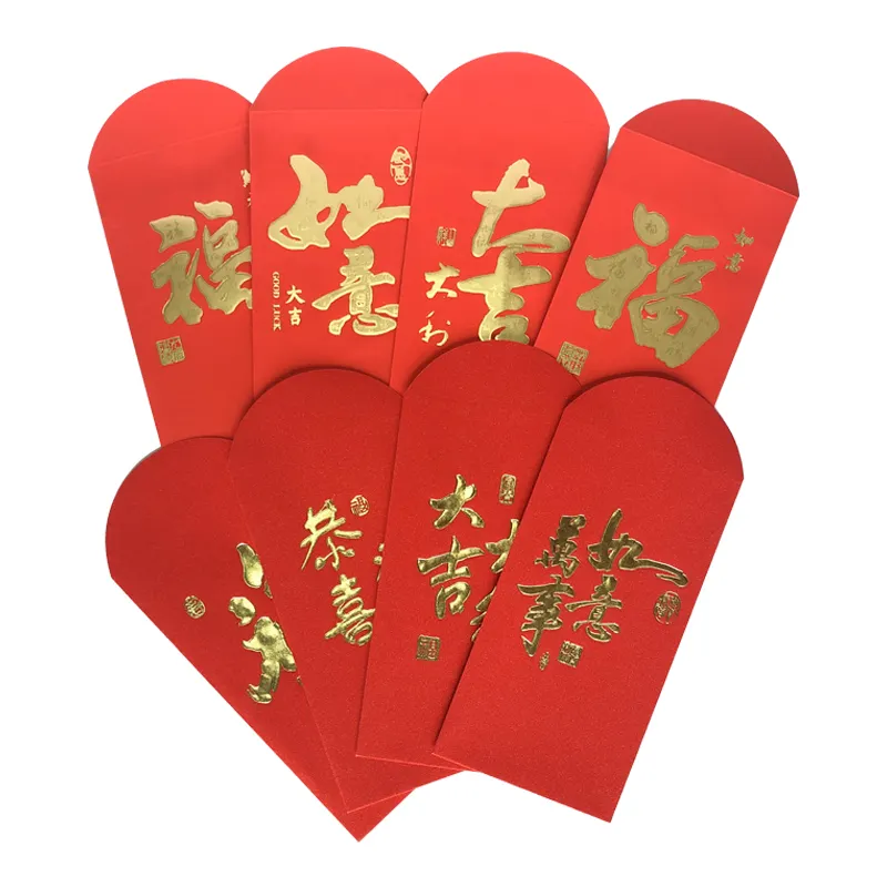 Ano Novo chinês Envelopes Vermelhos Pacote Vermelho para o Ano Novo Chinês Tradicional