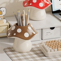 Accessoires de bureau de Ningbo, directement de l'usine, organiseur de rangement pour fournitures de bureau, porte-stylos et crayons en forme de champignon.