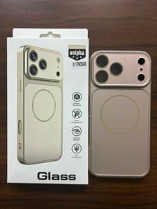 Nuovo Arrivo: <span class=keywords><strong>Cover</strong></span> Magnetica Opaca in Vetro <span class=keywords><strong>Arancione</strong></span> per <span class=keywords><strong>iPhone</strong></span> 17 14 15 16 <span class=keywords><strong>Pro</strong></span> Max con Pellicola Protettiva per Lente e Confezione in Carta - Product Image 3