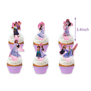 Suministros de decoración de fiesta Encanto <span class=keywords><strong>Isabella</strong></span> globos de látex Cupcake Topper Banner para niños fiesta regalos de <span class=keywords><strong>cumpleaños</strong></span> recuerdo de fiesta X0286 - Product Image 3