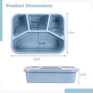 Wholesale Custom Logo Eco-Friendly High Quality Heatable Leak Proof <b>Foldable</b> Microwave Safe 0-1L Rectangle Boxes Lunch <b>Box</b> - Product Image 5