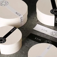 Boîte à gâteau ronde jetable en carton avec couvercle et base en carton rigide, adaptée aux aliments, personnalisable