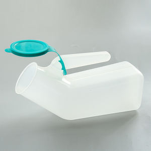 Tempat tidur rumah sakit PE toilet pria dengan tutup plastik antibocor wadah kencing tingkat medis ramah lingkungan botol urin - Product Image 2