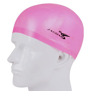 Bonnet de bain en silicone Jaguar, argenté, unisexe, imperméable, pour la compétition, pour adultes - Product Image 2